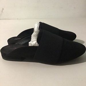 NEW AEROSOLES WOMEN'S LOOK OUT MULE TEXTILE MICROSUEDE BLACK 5 M